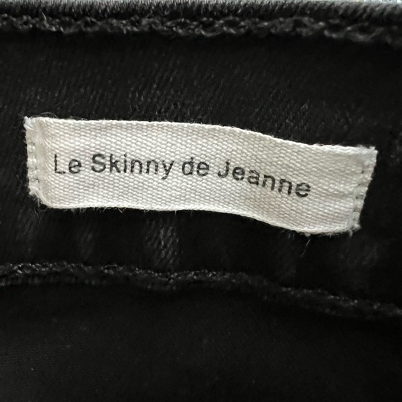 Frame Coated Black Jeans Le Skinny de Jeanne Size 29 - Picture 3 of 6